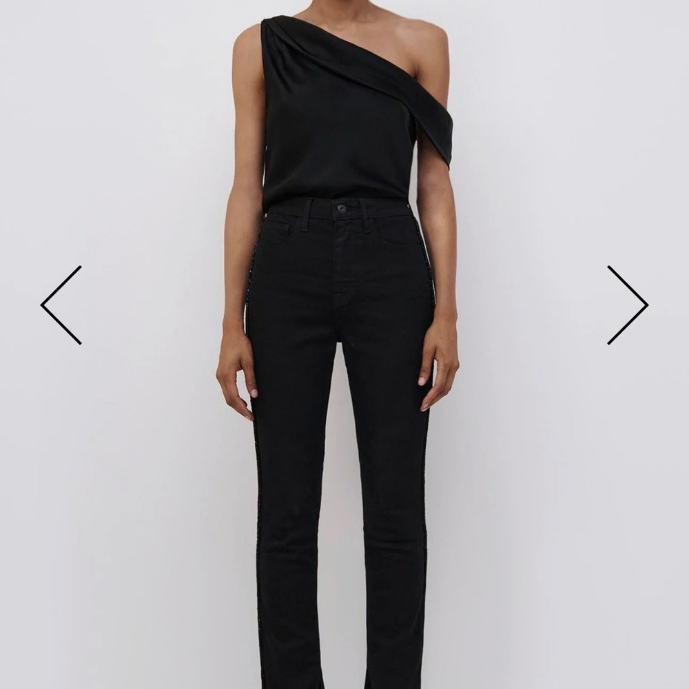 NWT SIMKHAI Rae Skinny Denim in Diamante‎ size 28  Ret. $345